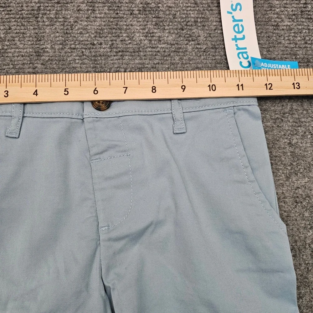 Carter's Chino Shorts Toddler Boys 5T Adjustable Waist Light Blue NWT
